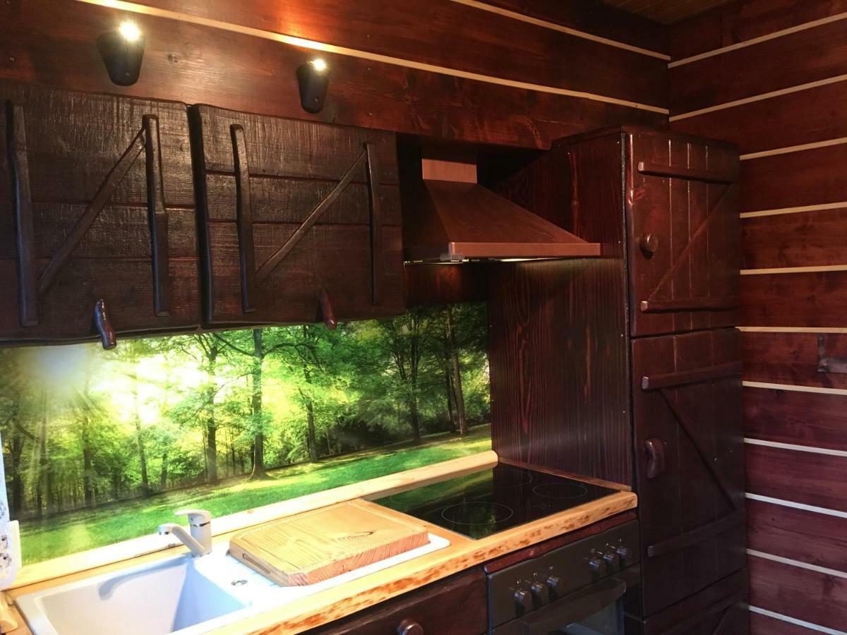 Holzhaus Trollbluemchen Am Wald Und See Neuruppin Buitenkant foto